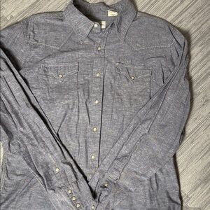 Stetson Men's Pearl Snap Button-Up Shirt Size XL